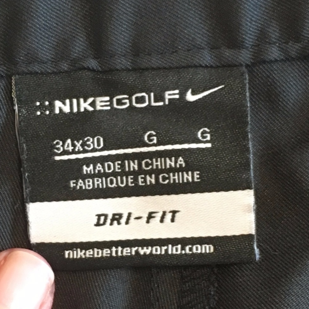 Men's Nike Gold Dri-Fit Pants - Black